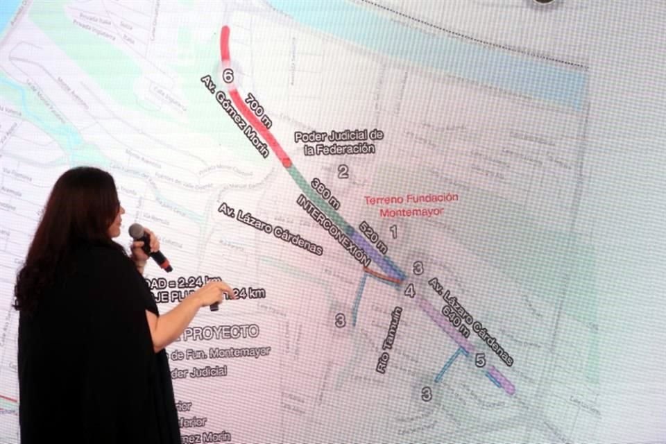 La obra consiste en una unión entre la Avenida Lázaro Cárdenas,con Gómez Morín y Morones Prieto.