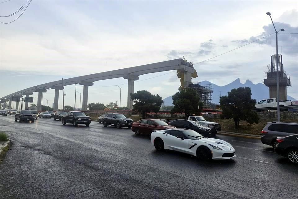 Las lluvias se presentaron en el primer cuadro de la Ciudad.