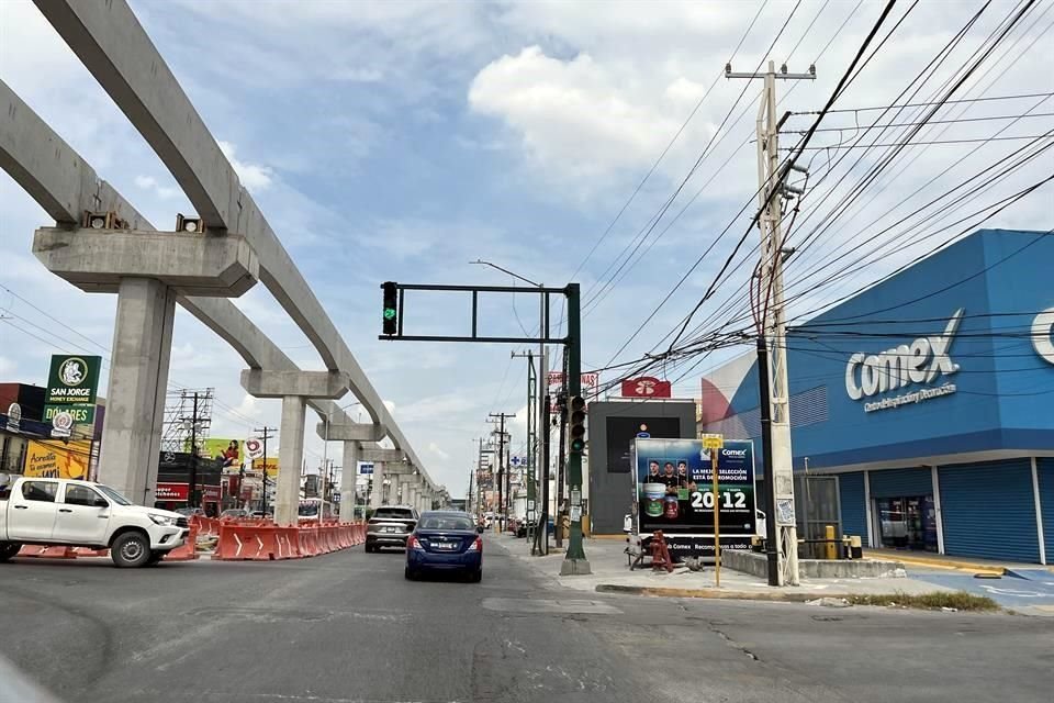 Las restricciones viales por las obras del Metro continuarán al menos hasta diciembre. 