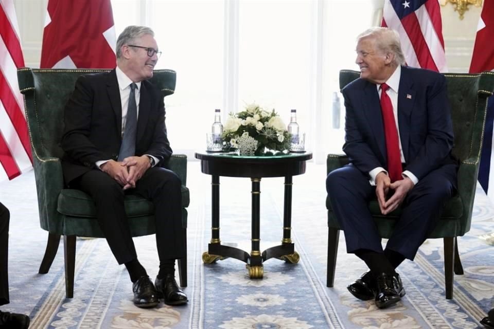 El Presidente Donald Trump y el Primer Ministro británico, Keir Starmer.