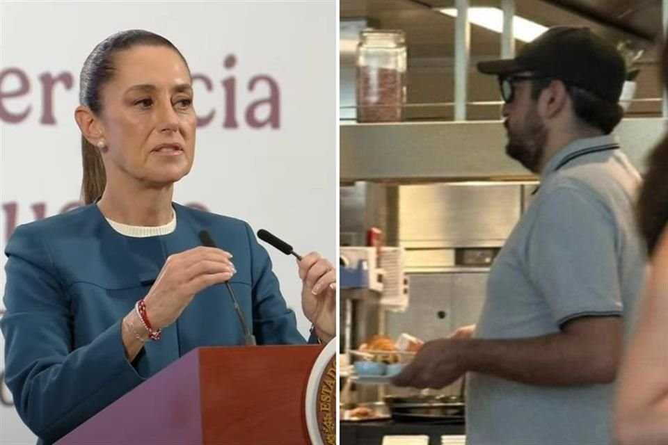 Claudia Sheinbaum y Andrés López Beltrán.