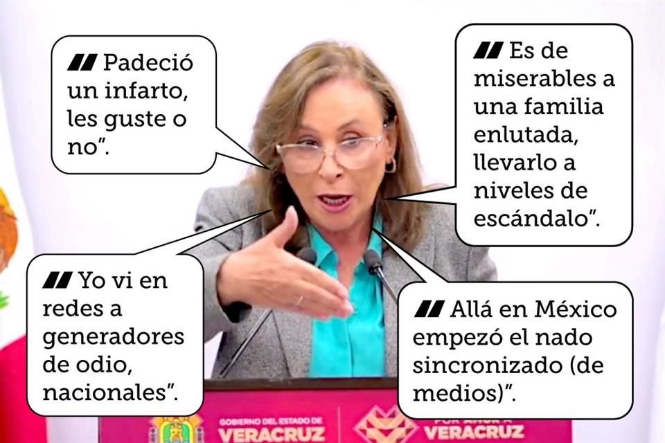 La Gobernadora de Veracruz insistió con un 'les guste o no', que la taxista Irma, quien fue plagiada por grupo criminal, murió por infarto.