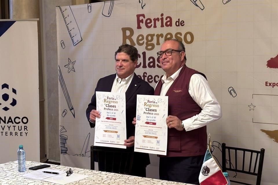 La feria de regreso a clases en la Expo Guadalupe promete ahorros de hasta mil pesos en útiles escolares, informan Profeco y Canaco.