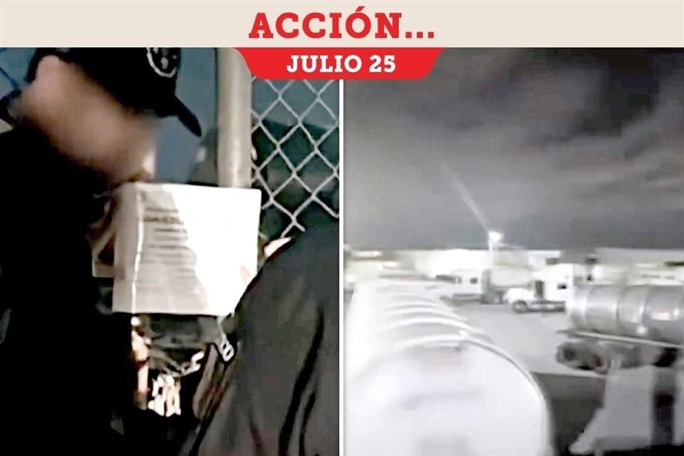 Reynosa'da, iki haftadan kısa bir süre önce federal yetkililer, 1,8 milyon litre yakıt hırsızlığına ilişkin büyük bir operasyon gerçekleştirdi.