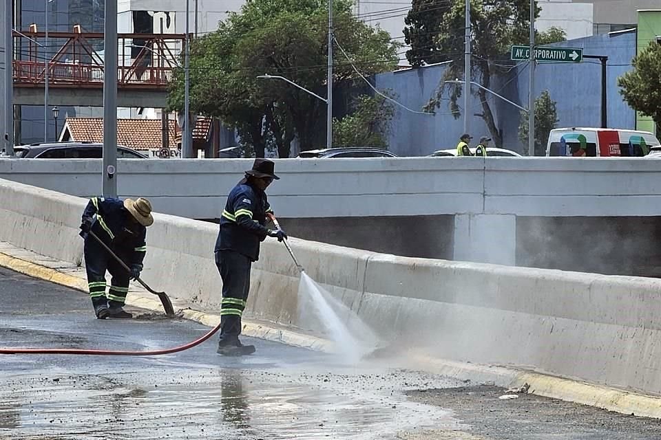 Poco después de las 15:00 horas, la vialidad fue liberada por parte de Tránsito de San Pedro.