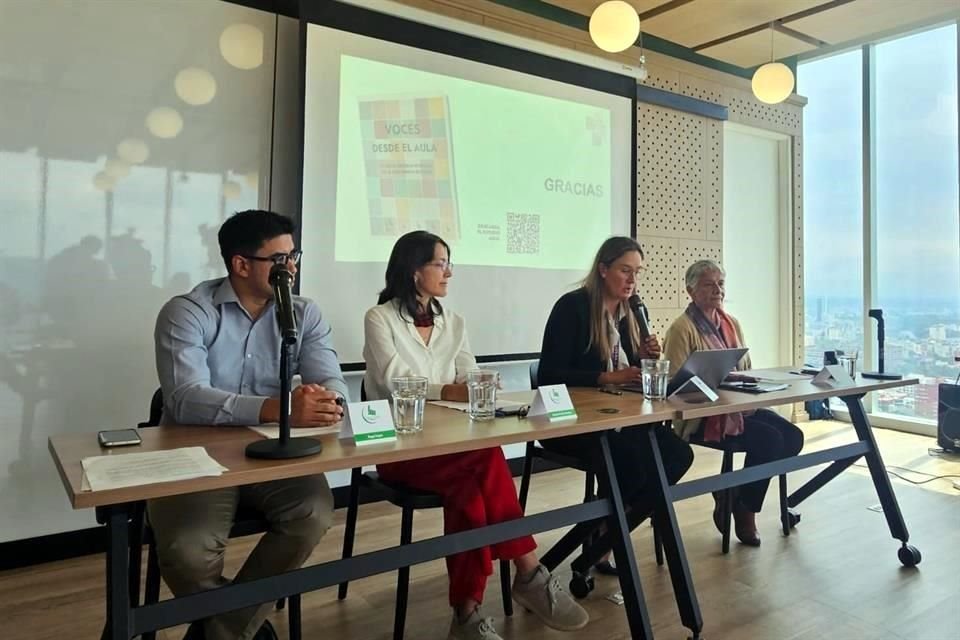 Mexicanos Primero presentó el estudio 'Voces desde el aula. La Nueva Escuela Mexicana en la experiencia docente'.