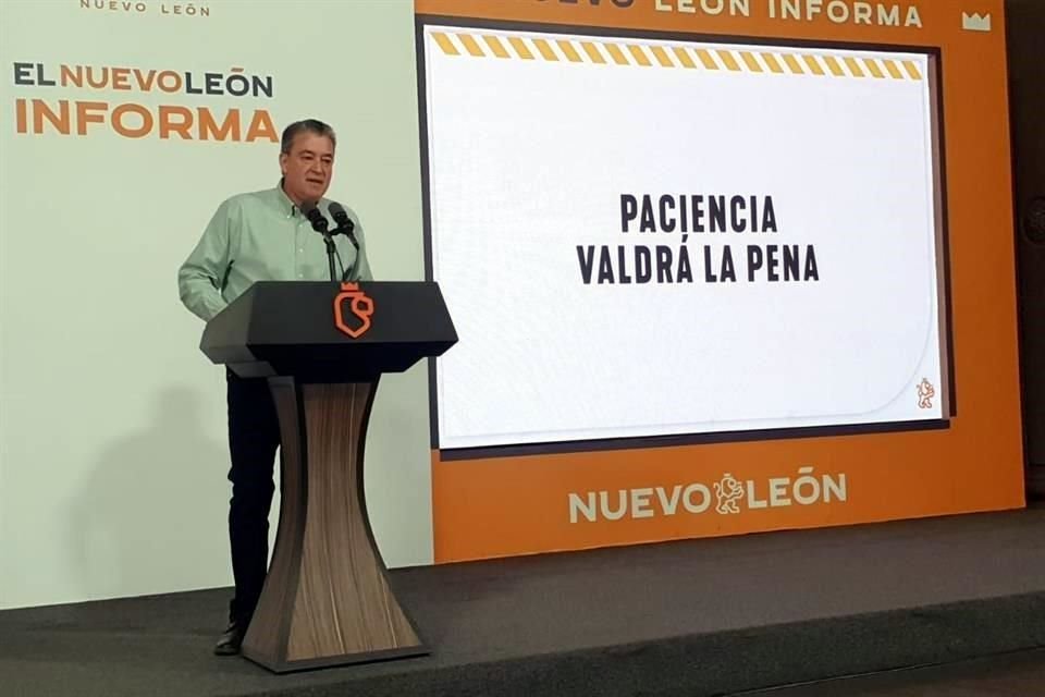 Por el inicio del ciclo escolar, el Gobierno estatal reabrirá los carriles exprés de la Avenida Constitución, donde se construye las líneas 4 y 6 del Metro.