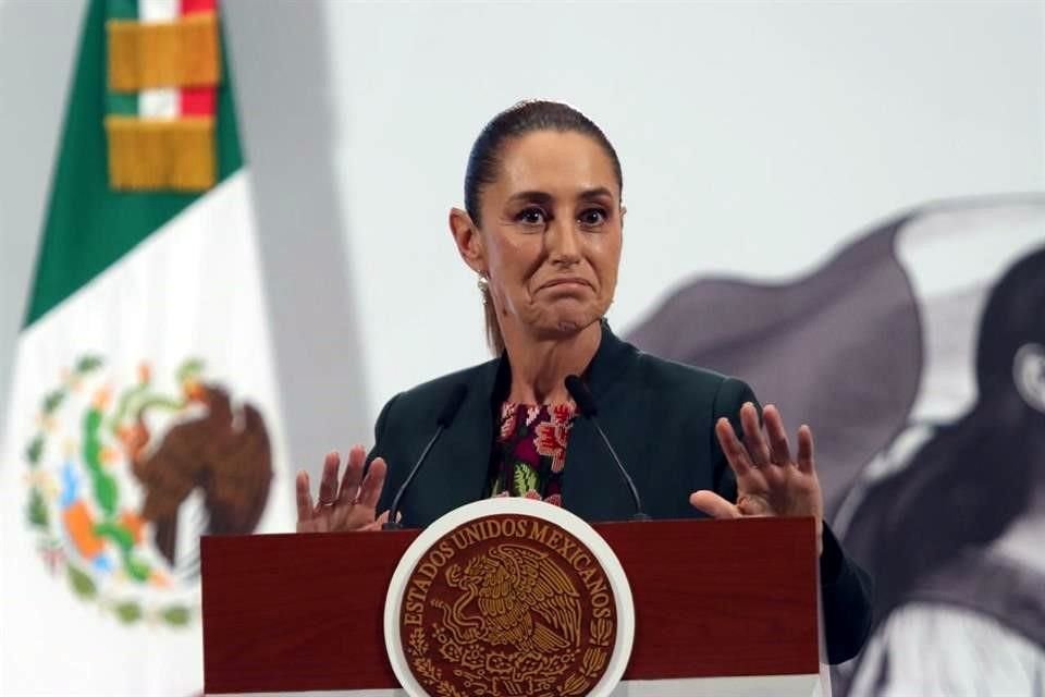 Para Sheinbaum, la zacapela de ayer en el Senado muestra lo que es el PRIAN.