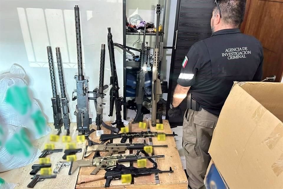 Las armas y las drogas e entregaron al MP federa.