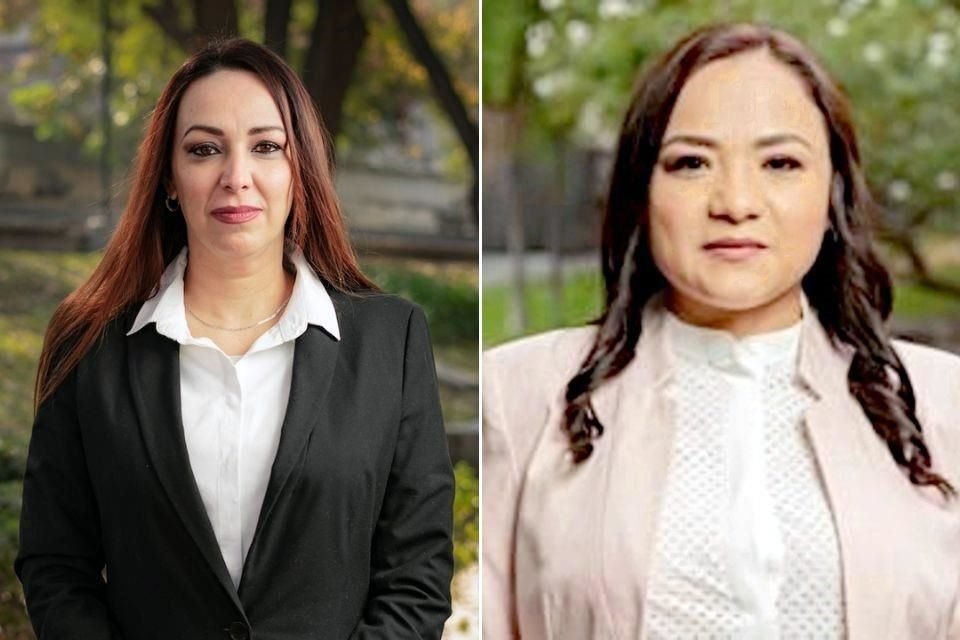 Las magistradas Karla Rodríguez (der), afín al PAN, y Ethel Maldonado (izq), vinculada a Movimiento Ciudadano, se pronunciaron como Presidentas, lo que desatará una nueva crisis en el Tribunal.