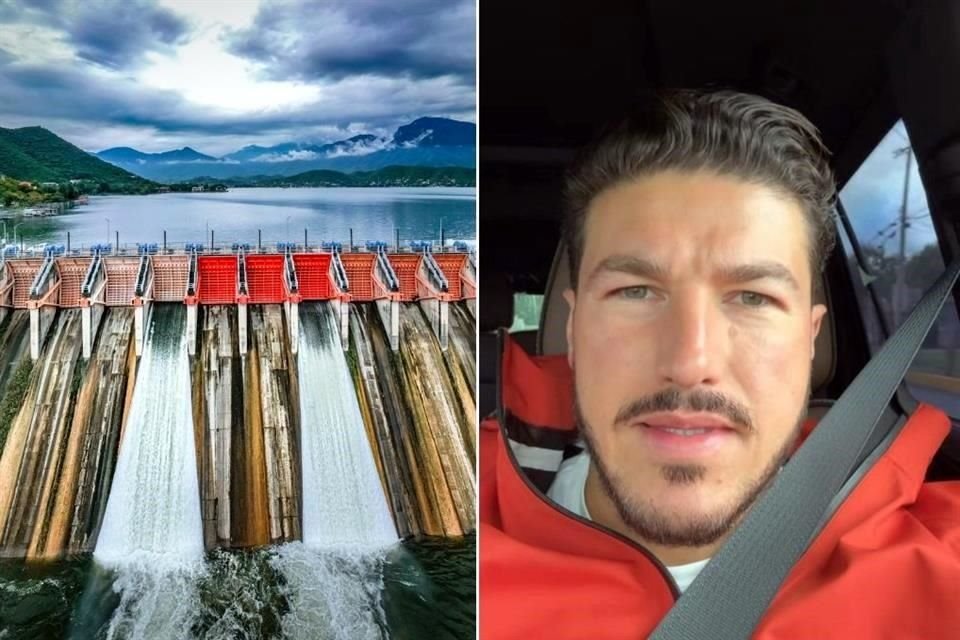 'Vamos a abrir la compuerta, pero decirles que toda esta agua va a El Cuchillo, no se pierde ni una gota y es control aquí del vaso de la presa', aseguró el Gobernador.