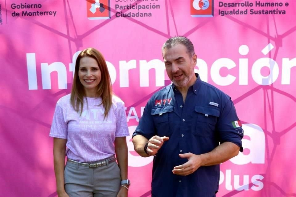 El Alcalde Adrián de la Garza y su esposa, la presidenta del DIF, Gabriela Oyervides.