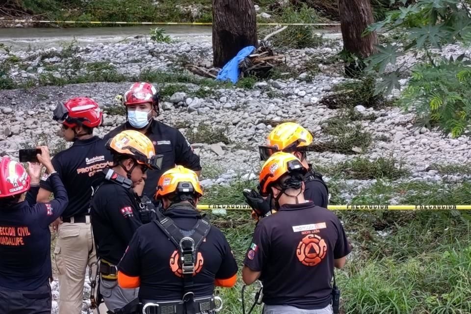 Con apoyo de drones, rescatistas ubicaron el cuerpo de Martha Ortiz, en el Río La Silla, a más de 14 kilómetros de donde fue arrastrada por la corriente.