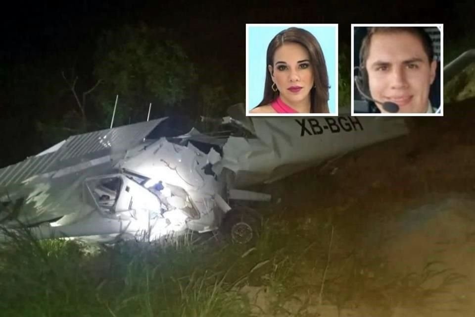 La conductora de noticias, Débora Estrella, y el piloto Bryan Ballesteros Argueta murieron ayer luego de que la avioneta de una escuela de aeronáutica en la que viajaban cayó en García.
