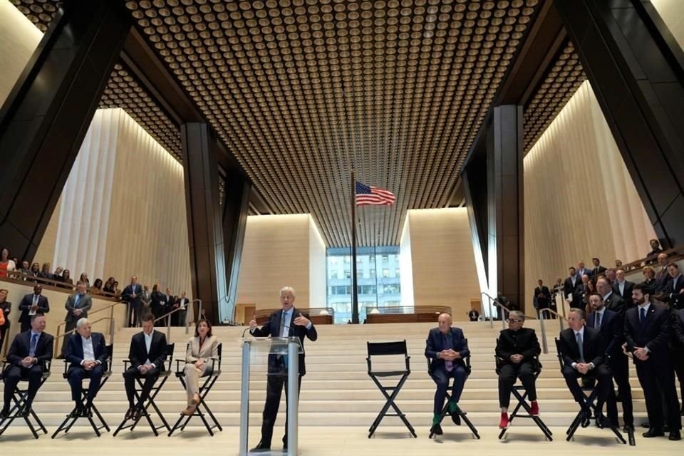 El CEO de JPMorgan Chase, Jamie Dimon, durante la inauguración del nuevo edificio de la empresa en Nueva York.