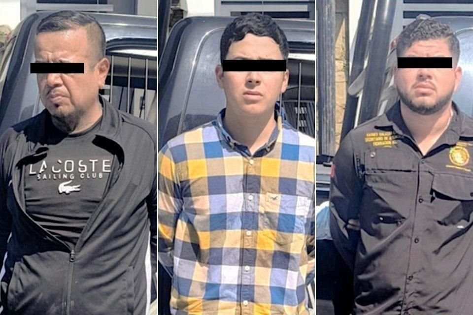 Los detenidos fueron identificados como Brayan Harby S., de 28 años; José Alfredo C., de 43, y Julio César Ch., de 24.