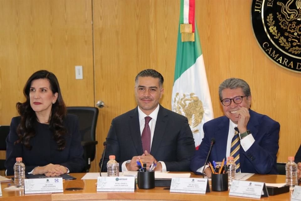 Omar García Harfuch, Secretario de Seguridad federal, compareció ante la Jucopo de la Cámara de Diputados.