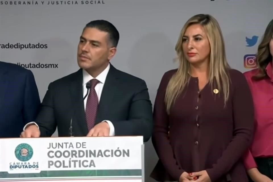 Saiden y Gabriela Jiménez protagonizaron una pelea durante la conferencia que García Harfuch dio en la Cámara de Diputados.