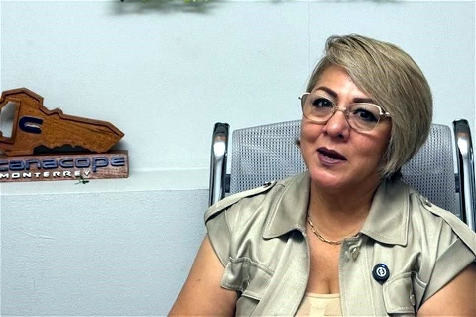 Catalina Domínguez Estrada, presidenta de Canacope Monterrey.