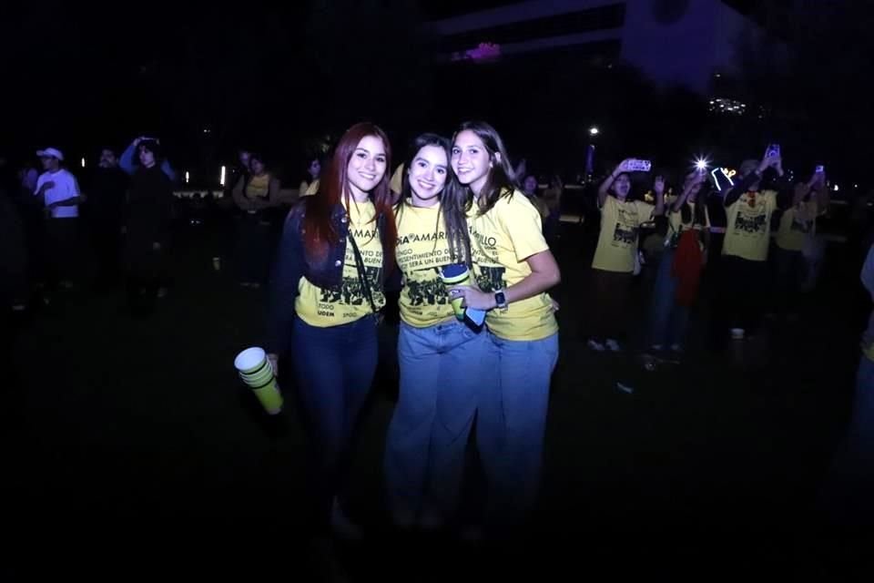 Marina Leal, Ana Karen Pérez y Valeria Villarreal