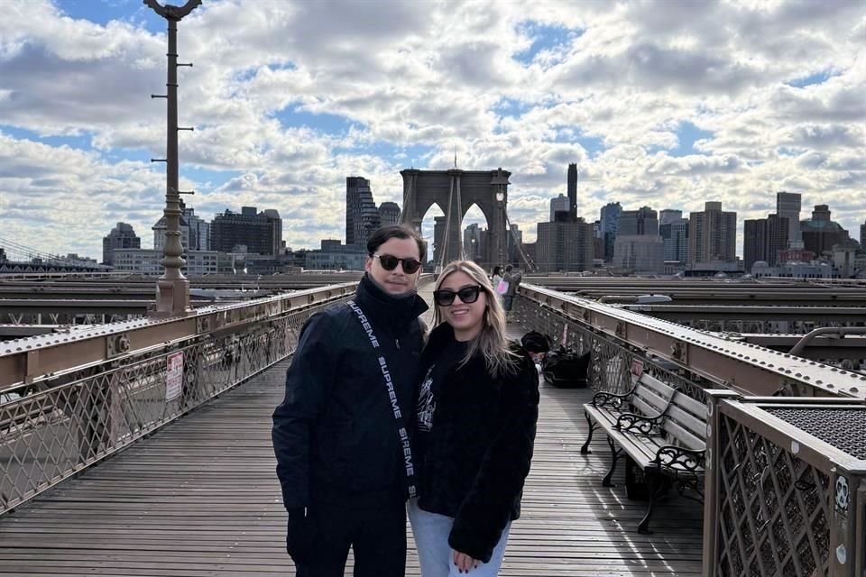 Cecy Villarreal y Christopher Axl Milán González en Nueva York