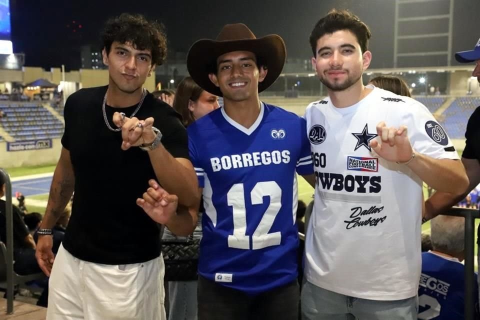 Ayrton Cardozo, Atoniel Medina y Alberto Aguilar