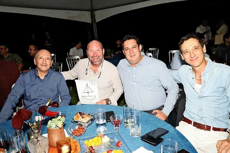 Juan Carlos Solís, David Budnik, Armando González y Eugenio Hinojosa