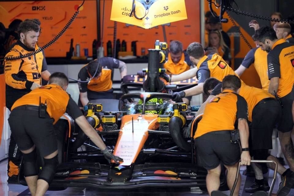 Lando Norris no consiguió mantener la pole position en la parte final de la qualy y largará en el segundo puesto en Qatar.