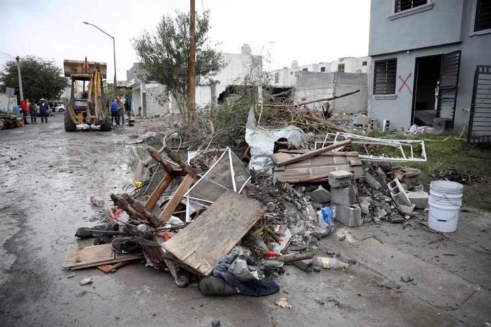 El Municipio realizó labores de limpieza y retiro de escombro.