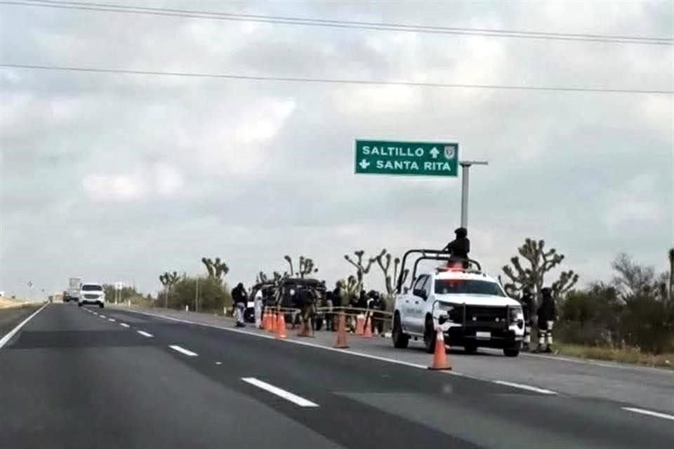 Los hechos en Doctor Arroyo fueron reportados a la altura del kilómetro 70 de la Carretera Saltillo a Matehuala.