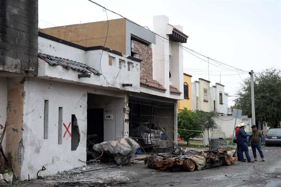 Varias propiedades resultaron dañadas con la explosión del viernes pasado en el Fraccionamiento Los Olmos.