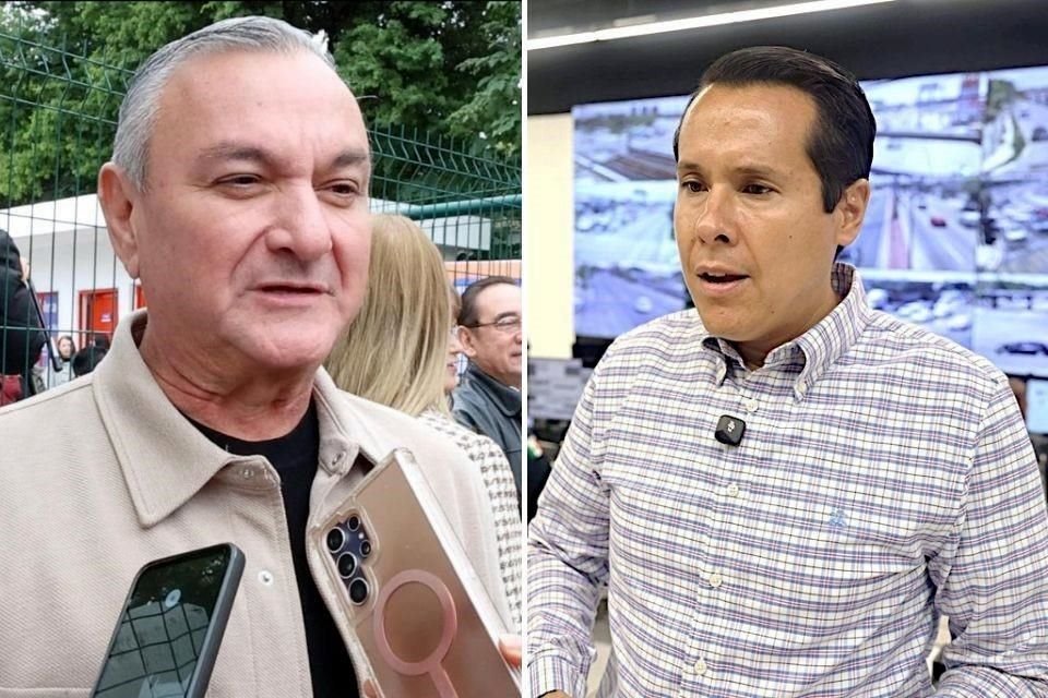 Héctor García, Alcalde de Guadalupe y Daniel Carrillo, Alcalde de San Nicolás.