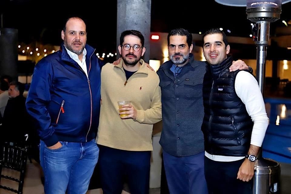 Pato Salinas, Ernesto Montemayor, Luis Mendiola y Héctor Arizpe