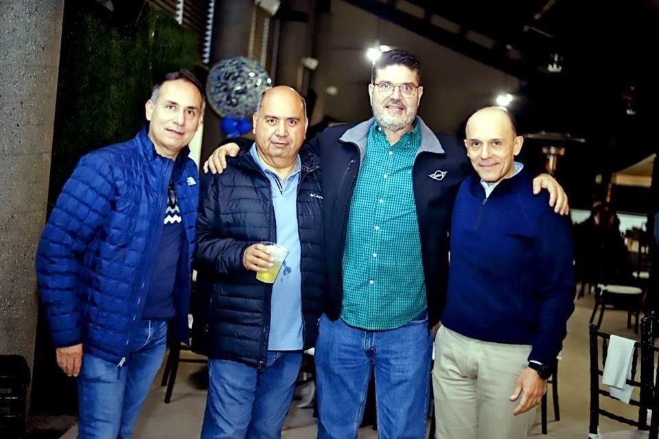 Eduardo Díaz, José Díaz, Israel Salas y Carlos Martínez