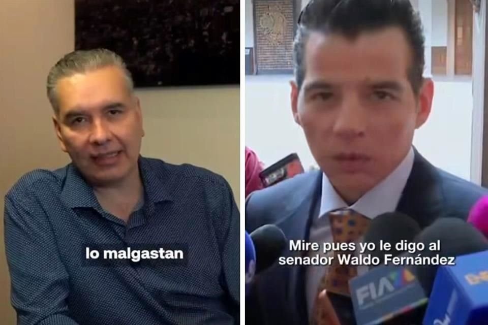 Senador de Morena por NL, Waldo Fernández, y el Secretario General de Gobierno, Miguel Flores.