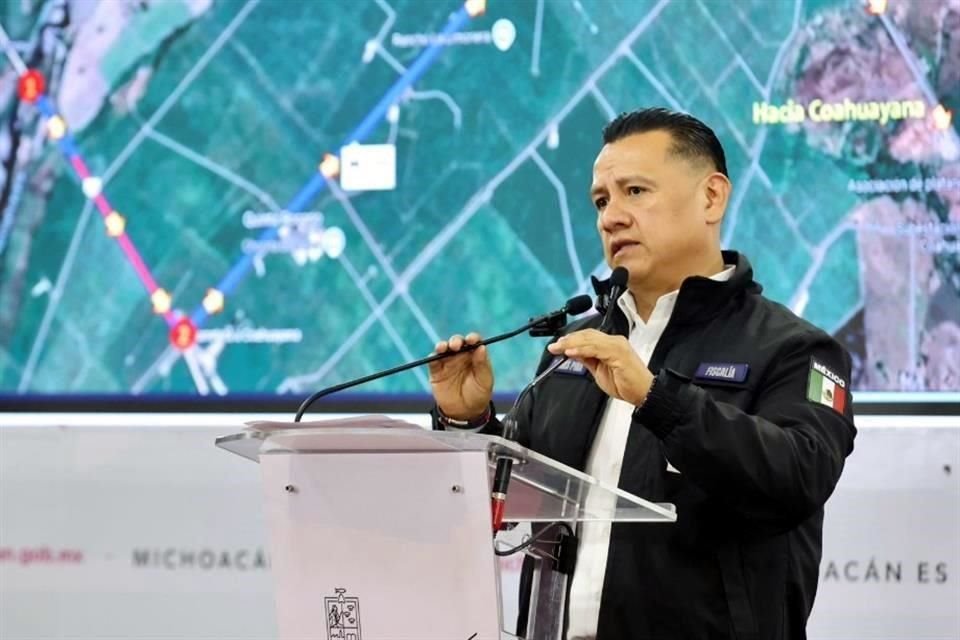 El Fiscal de Michoacán, Carlos Torres Piña, dio a conocer la ruta del coche bomba que estalló el sábado frente a la Policía Comunitaria en Coahuayana.
