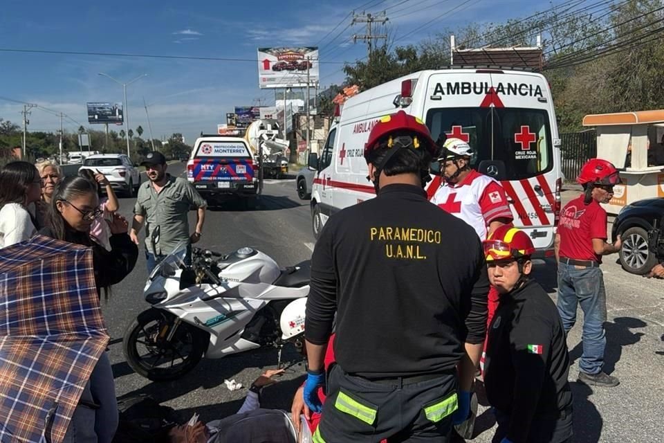 El accidente fue reportado a las 13:00 horas sobre la Carretera Nacional.