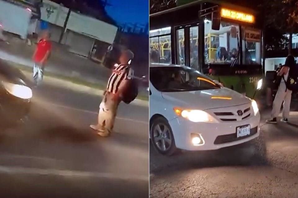 Los usuarios protestaron ante el mal servicio de las rutas.