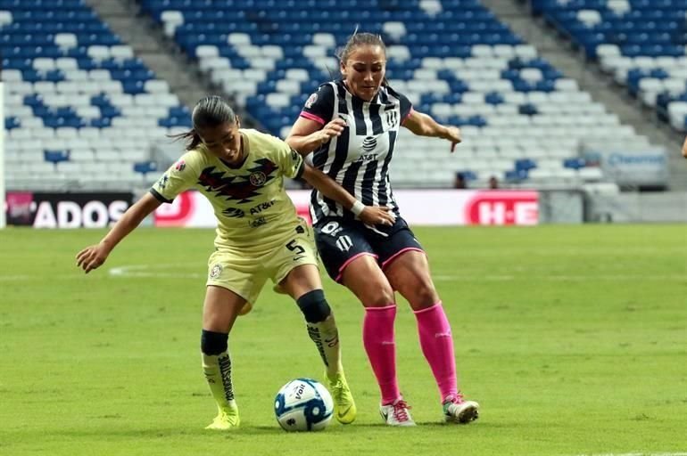Con un triplete de Desirée Monsiváis, las Rayadas golearon 4-1 al América, llegaron a 21 unidades y se mantienen en el subliderato de la Liga MX Femenil.