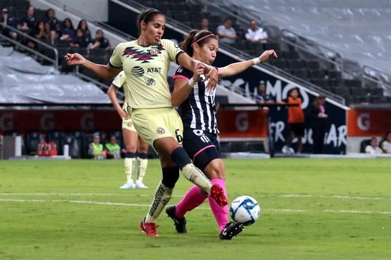 Con Con un triplete de Desirée Monsiváis, las Rayadas golearon 4-1 al América, llegaron a 21 unidades y se mantienen en el subliderato de la Liga MX Femenil.