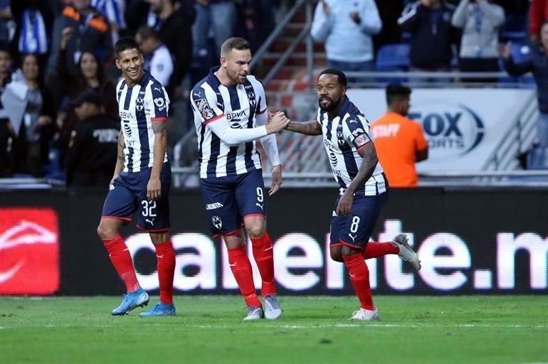 Dorlan Pabon anotó su séptimo gol con el Monterrey en Liguillas y el primero en el Apertura 2019, apenas al minuto 1.