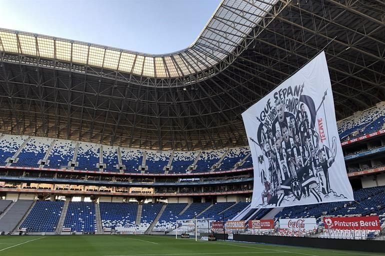 El BBVA ya está listo para recibir el duelo por el título de la Copa MX entre Rayados y Xolos.