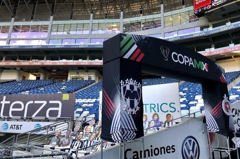 El BBVA ya está listo para recibir el duelo por el título de la Copa MX entre Rayados y Xolos.