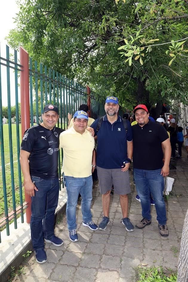 Juan Peña, David Oviedo, Juan Antonio Nápoles y Gerardo Maldonado
