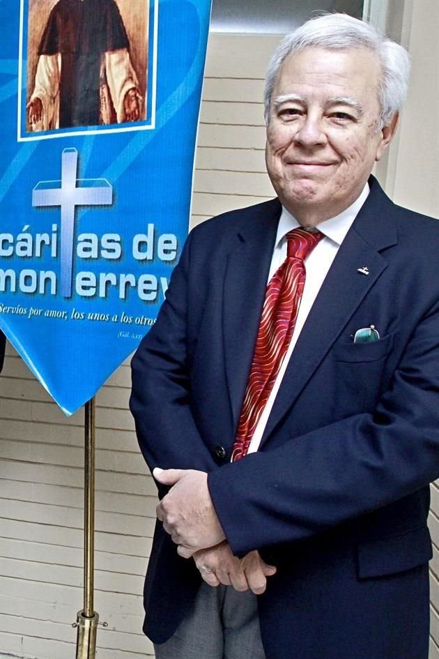 Luis Carlos Treviño de la Garza fue el primer presidente de Cáritas de Monterrey.