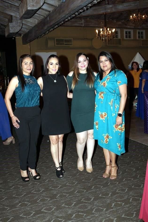 July Toledo, Mayra García, Maleny Villarreal y Celina Castorena