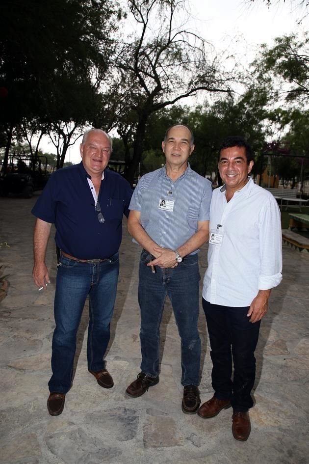 Gilberto Garza, Alberto Rodríguez y Luis Fernando Martínez