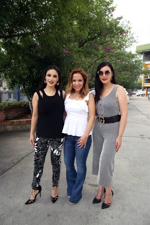 Claudia Rodríguez, Lupita Perales y Nayeli Cantú de Ponce