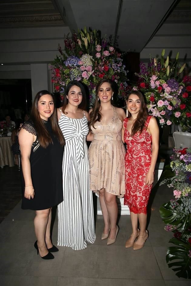 Adriana Rodríguez, Andrea Lozano, Laura Flores González y Norma Gallardo