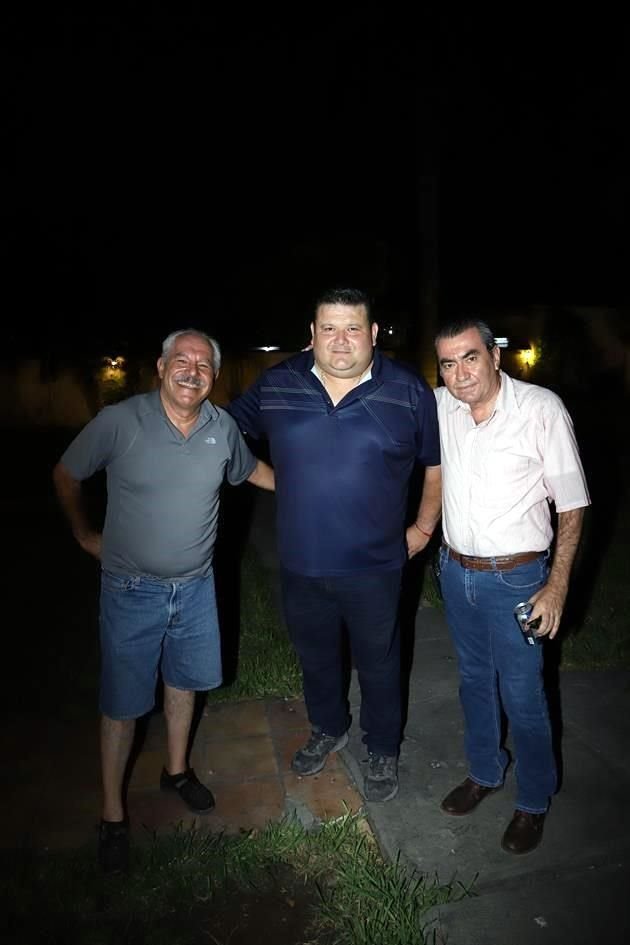 Mario Macías, Alejandro Arias y Marco Antonio Ayala
